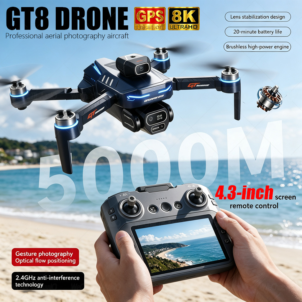 NEW GT8 HD RC Drone 4K Profess - огляд і ціна Drone Surveying